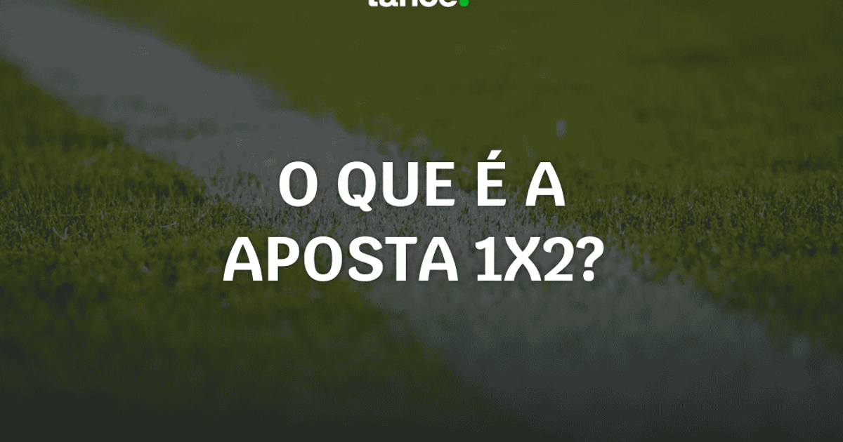 Cupom de apostas com as opções 1 X e 2 no futebol