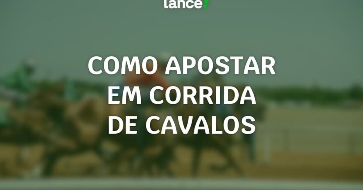 Cavalos alinhados para uma corrida em uma pista de turfe