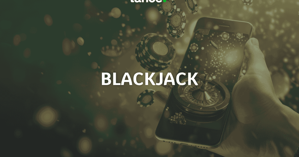 Mesa de blackjack mostrando um par separado em duas mãos