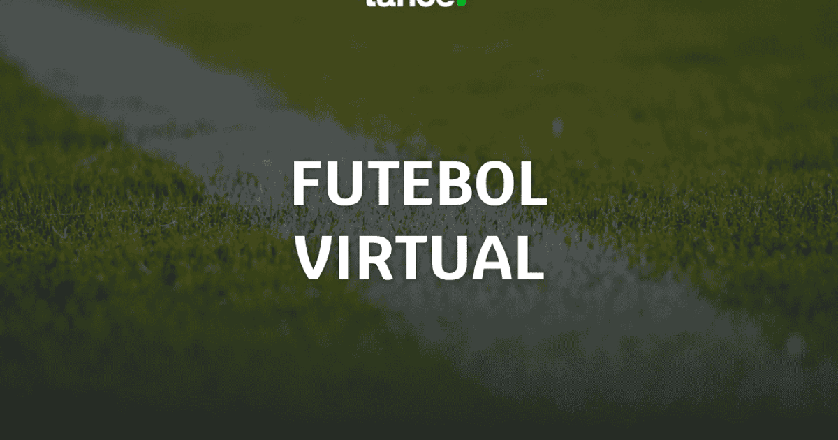 Placar digital de uma partida de futebol virtual