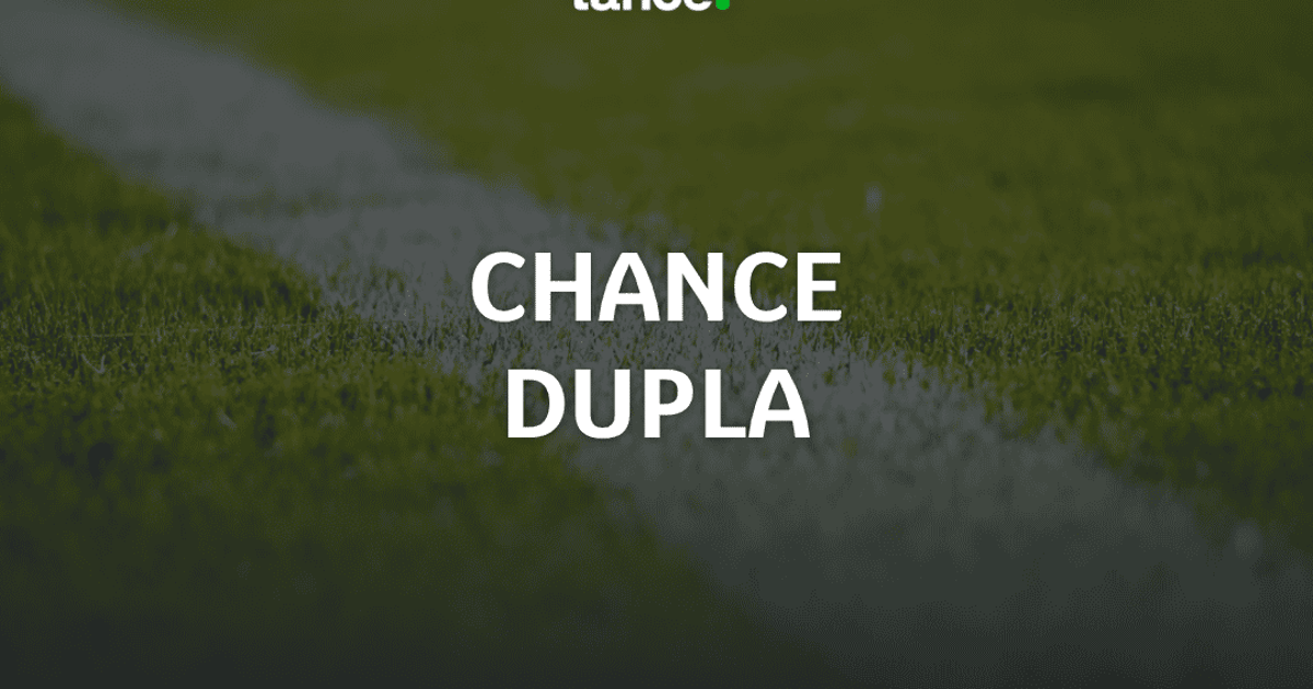 Cupom de apostas com opções de chance dupla no futebol